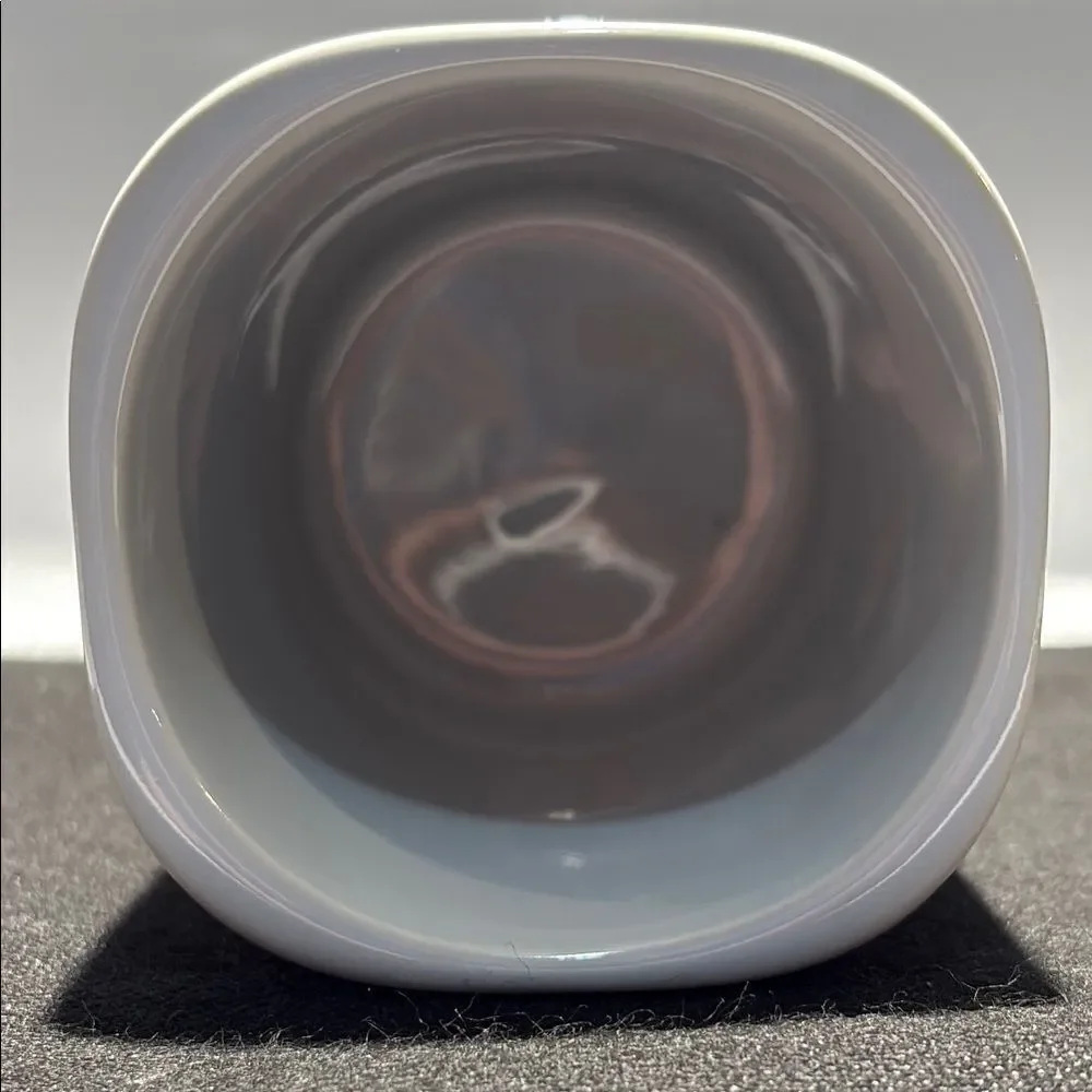 Shine White and Gold Bath Storage Cup